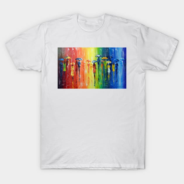 Bright rain T-Shirt by OLHADARCHUKART